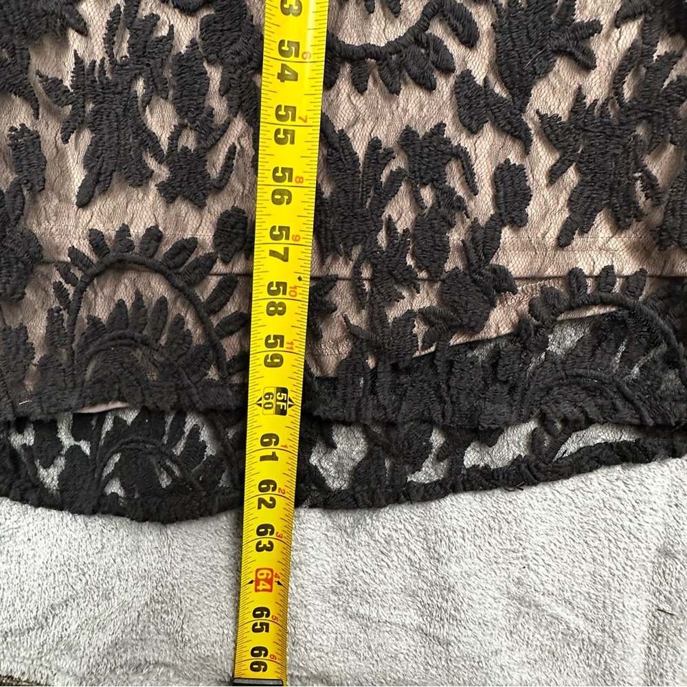 Adrianna Papell Women's Black Long Dress Wedding Guest Evening Gown size 4 - Picture 9 of 15